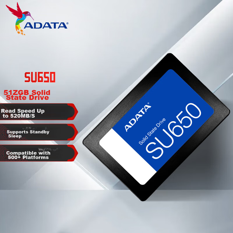 ADATA 512GB SSD Solid State Drive, SATA 3.0 Interface, SU650