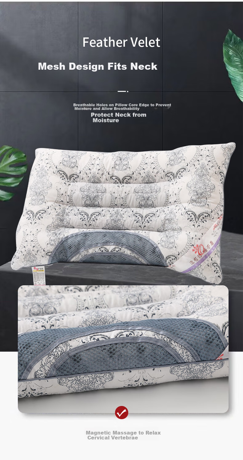 Jinhao Dual-Use Buckwheat Pillow Core Neck Support Pillow Ultra-Fine Fiber Pillow 45*70cm 850g 2