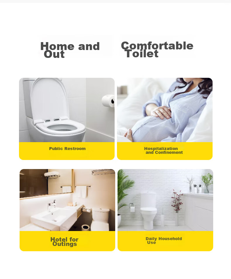 JOYTOUR Disposable Toilet Seat Covers, Antibacterial Maternity Seat Covers for Hotels And Travel, Non-Woven Fabric Seat Cover Set - Pack of 10 11