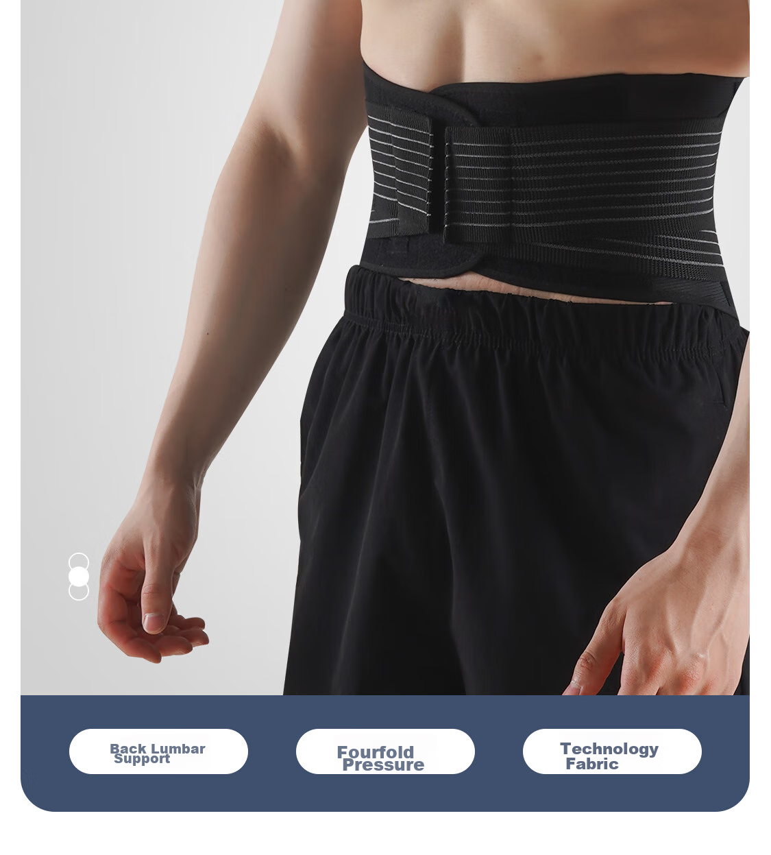 NAILEKESI N Fitness Exercise Waist Support Belt for Weightlifting, Squats, Deadlifts, Badminton, Basketball, Long-Standing, Prolonged Sitting, Support, Pressure Relief, Abdominal Compression, And Waist Brace 2