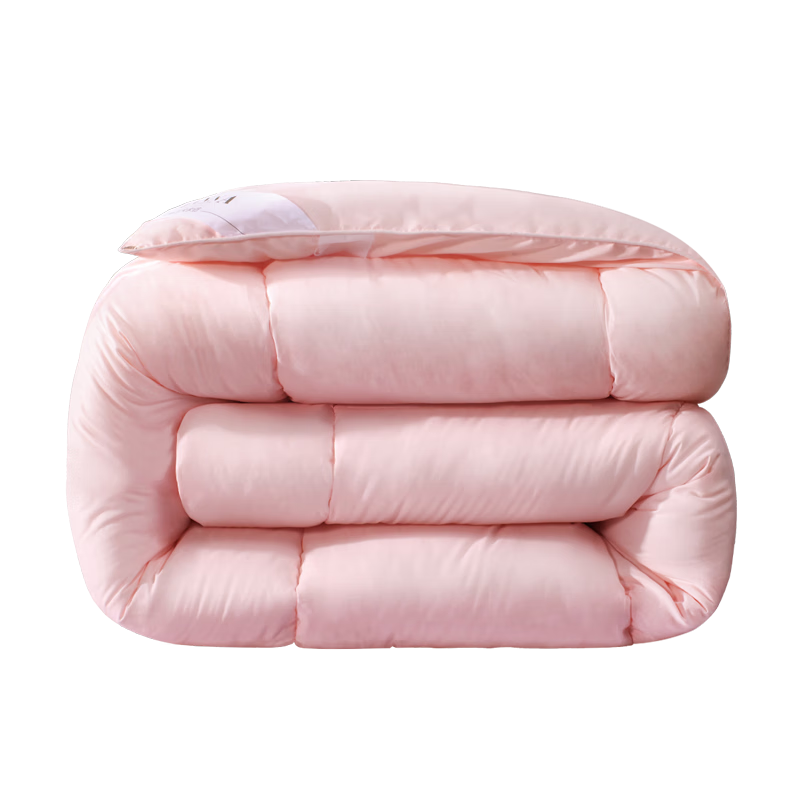 FUANNA Comforter Spring Autumn All-Season Duvet with Brushed Fabric, King Size Air Conditioning Quilt, Approximately 5.4 Jin (2.7 Kg), 230×229cm, Pink