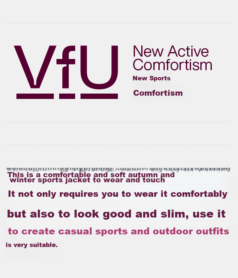 VFU Women's Sports Jacket for Cycling, Running, Outdoor Fitness, Morning Jogging, Exercise And Yoga Wear, Autumn And Winter, Roasted Milk Apricot Color, Size S 1