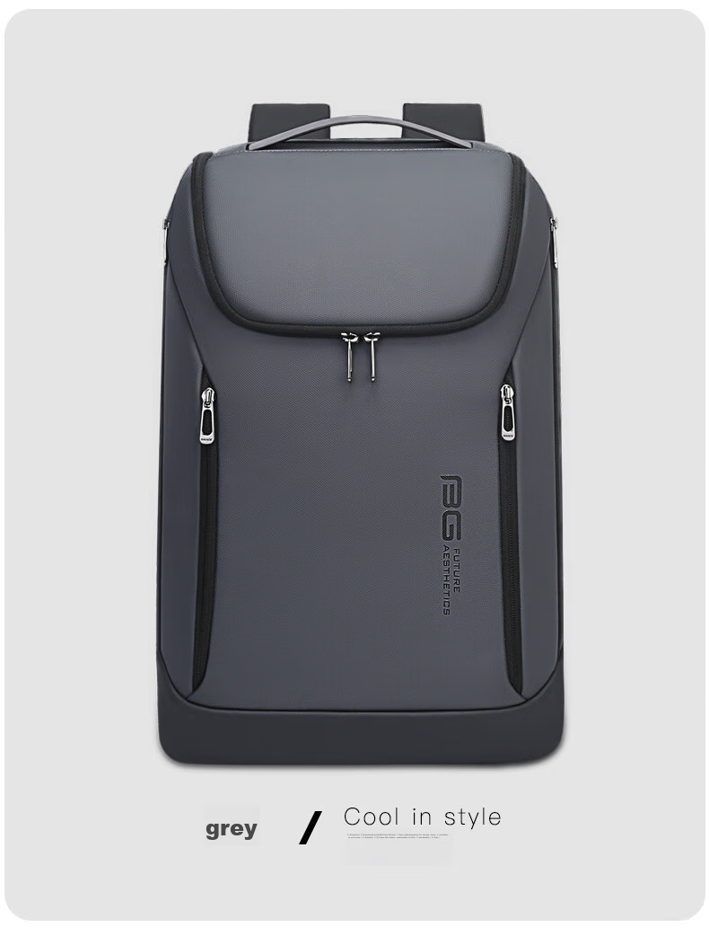 Bange Backpack, Men's Business Backpack, Large Capacity, College Student Schoolbag, Travel Bag, 16-Inch Laptop Bag 13