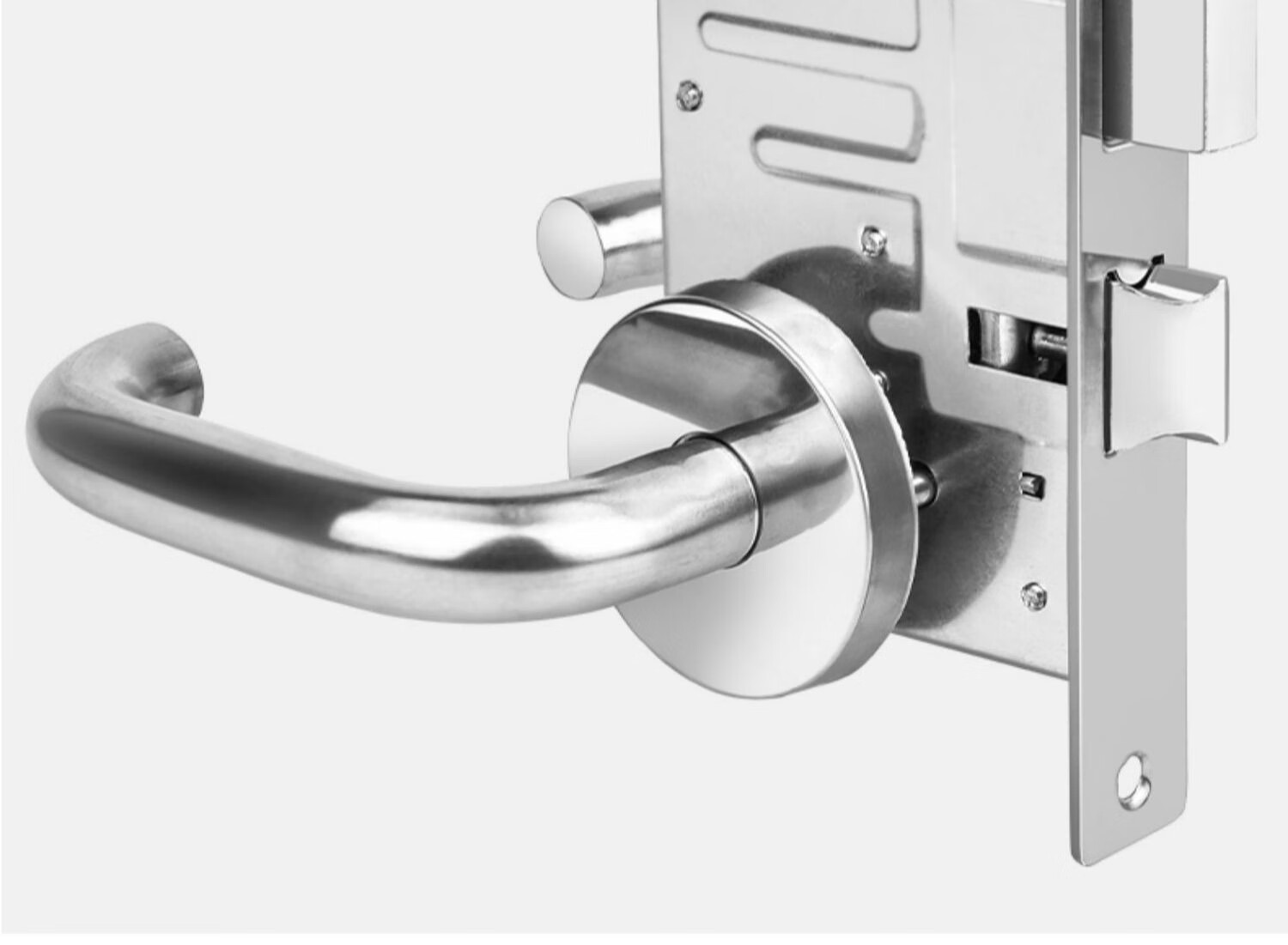 Chugong 304 Stainless Steel Fire Door Lock Universal Fire Safety Passage Handle Lock 304 Fireproof Lock with 3 Keys 6
