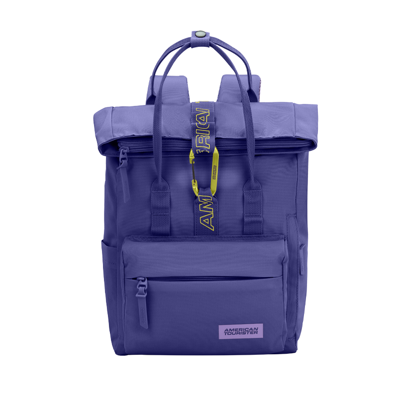AMERICAN TOURISTER Backpack, Travel Bag, Large Capacity Backpack, Laptop Bag, Student Schoolbag, Lightweight Roll-Up Bag, UF6 Purple