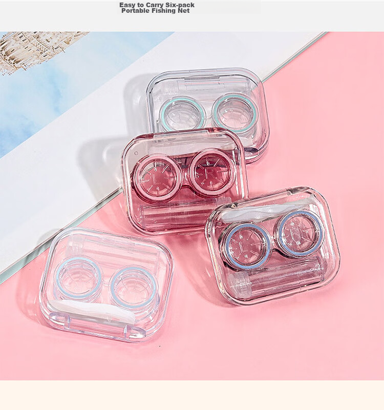 JAJALIN Contact Lens Case, Storage Box, Transparent, No Lid, Portable, Simple Minimalist Style, High-End Feel, for Insertion And Removal of Contact Lenses, Care Case 3