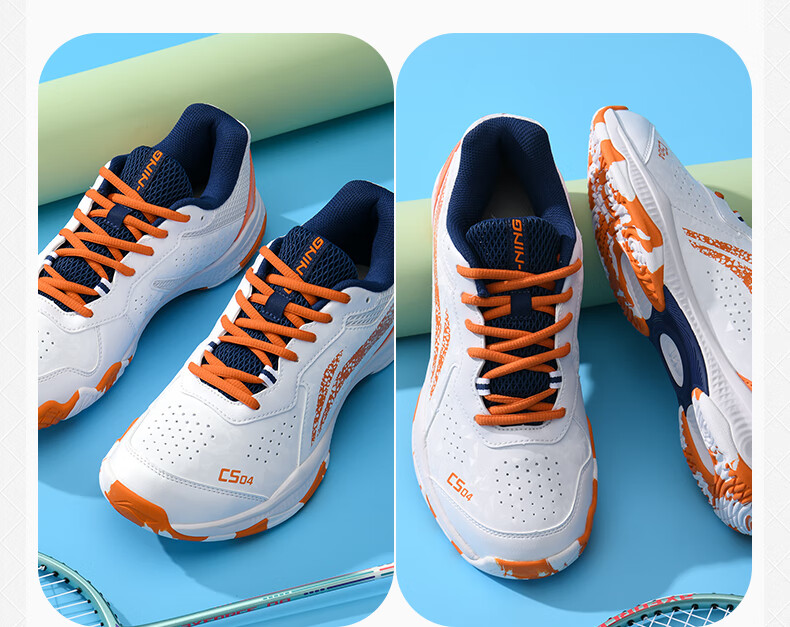 Li-Ning Badminton Shoes for Men And Women, Professional Sports Footwear, Non-Slip, Shock-Absorbing, Breathable, Comfortable, Quick Start, Size 38 15