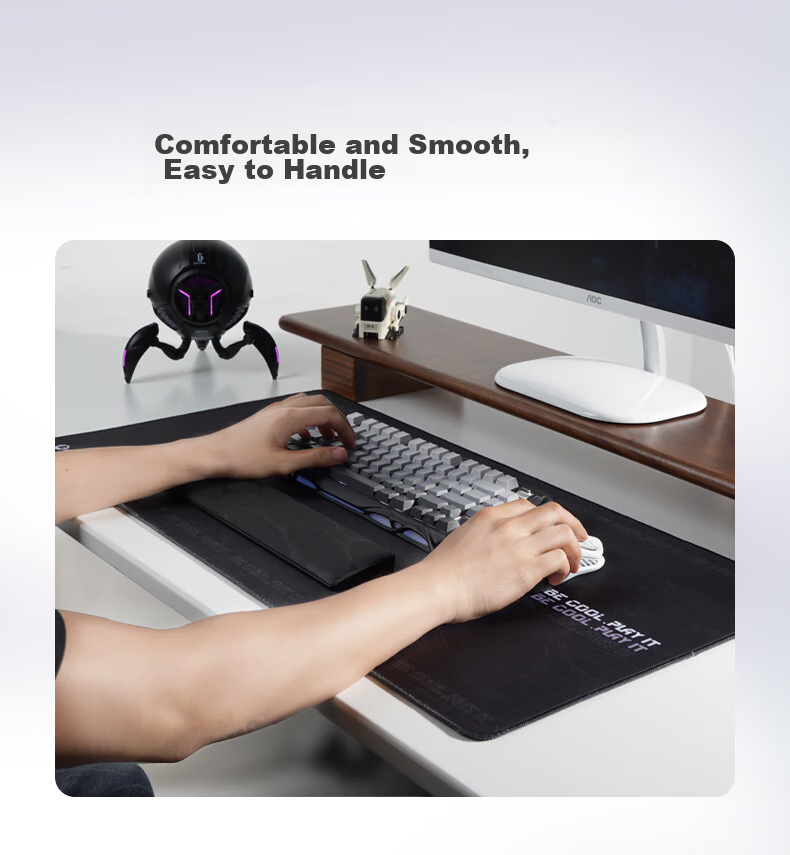 GravaStar Keyboard Accessory, Rectangular Mouse Pad, Black 2