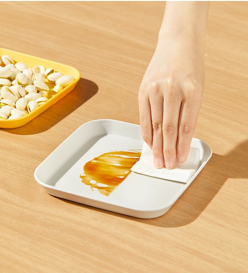 Jiadu Bone Disposal Plate, Household Dish for Spitting Out Bones, Food-Grade Tabletop Plate for Fruits And Side Dishes, Garbage Waste Tray 8