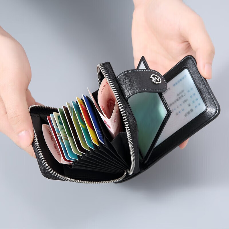 GOLF Card Holder, Men's Printed Multi-Card Slots, Bank Card Sleeve, Zipper Business Card Holder, Women's Card Case, Driver's License Holder, Wallet