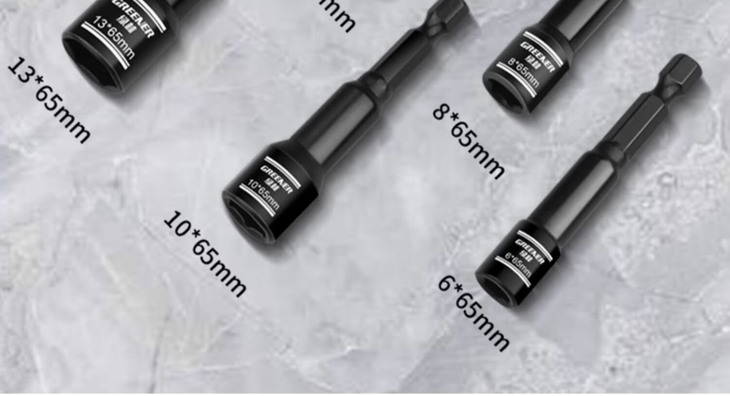 GREENER 7-Piece Set Household Electric Wrench Socket Set with Hexagonal Strong Magnetic Self-Tapping Screws, Hand Drill, Air Screwdriver And Dovetail Screws 10