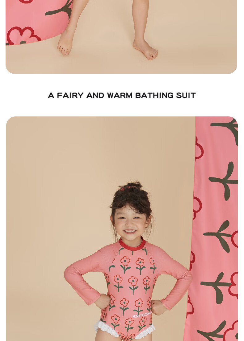 Adoreswim 2024 New Fashion Trendy Cute Style Girls' Summer Swimsuit Set, Two-Piece, Size 105 40