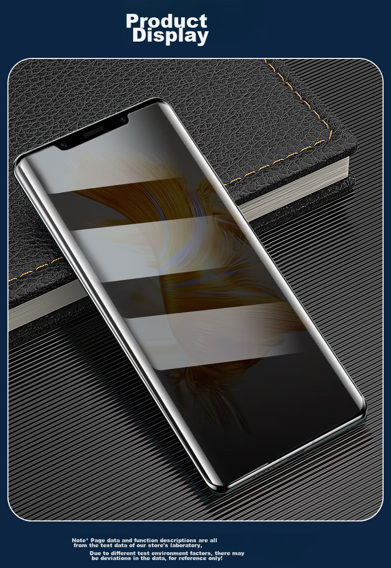 KOOLIFE Privacy Screen Protector for Huawei Mate50 Pro/Mate50 RS Porsche Design, Anti-Peeping Tempered Glass Film, Curved Full Coverage Ultra-Thin HD Protective Film for Mate50 Pro/Mate50 RS Porsche Design Smartphone 20