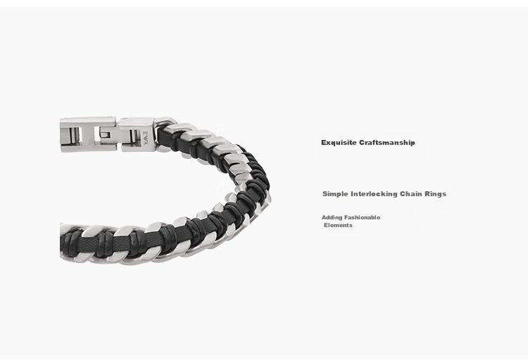 EMPORIO ARMANI Men's Bracelet, Trendy Versatile Birthday Gift for Husband EGS2713040 5