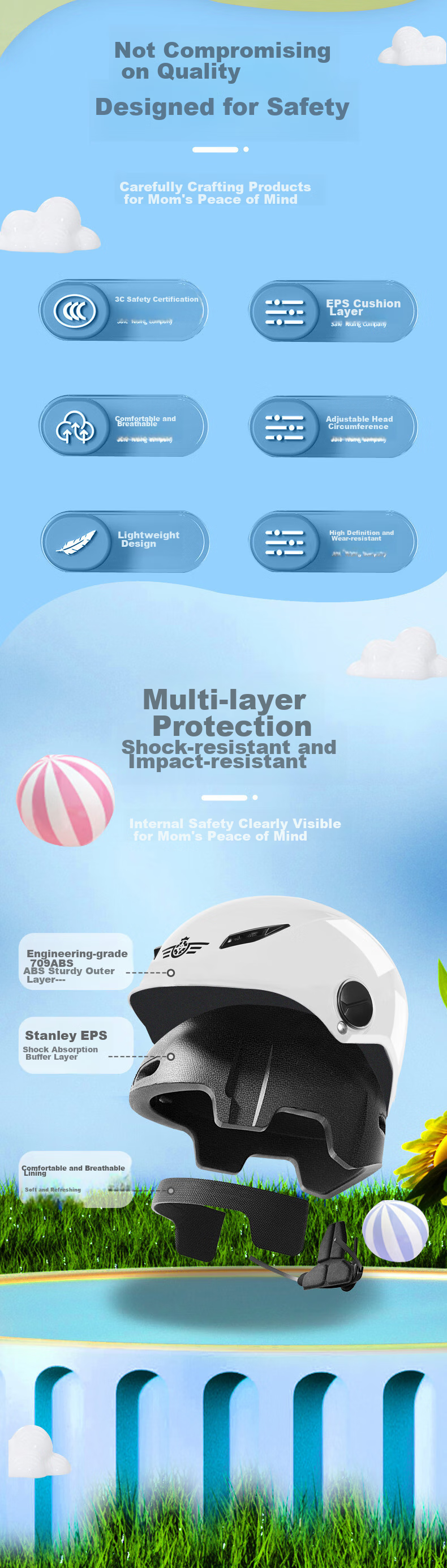 Mypick Children's Helmet, New National Standard 3C Certified, for Electric Bicycles, Boys And Girls, Motorcycles, Students, Riding Safety Helmet 2