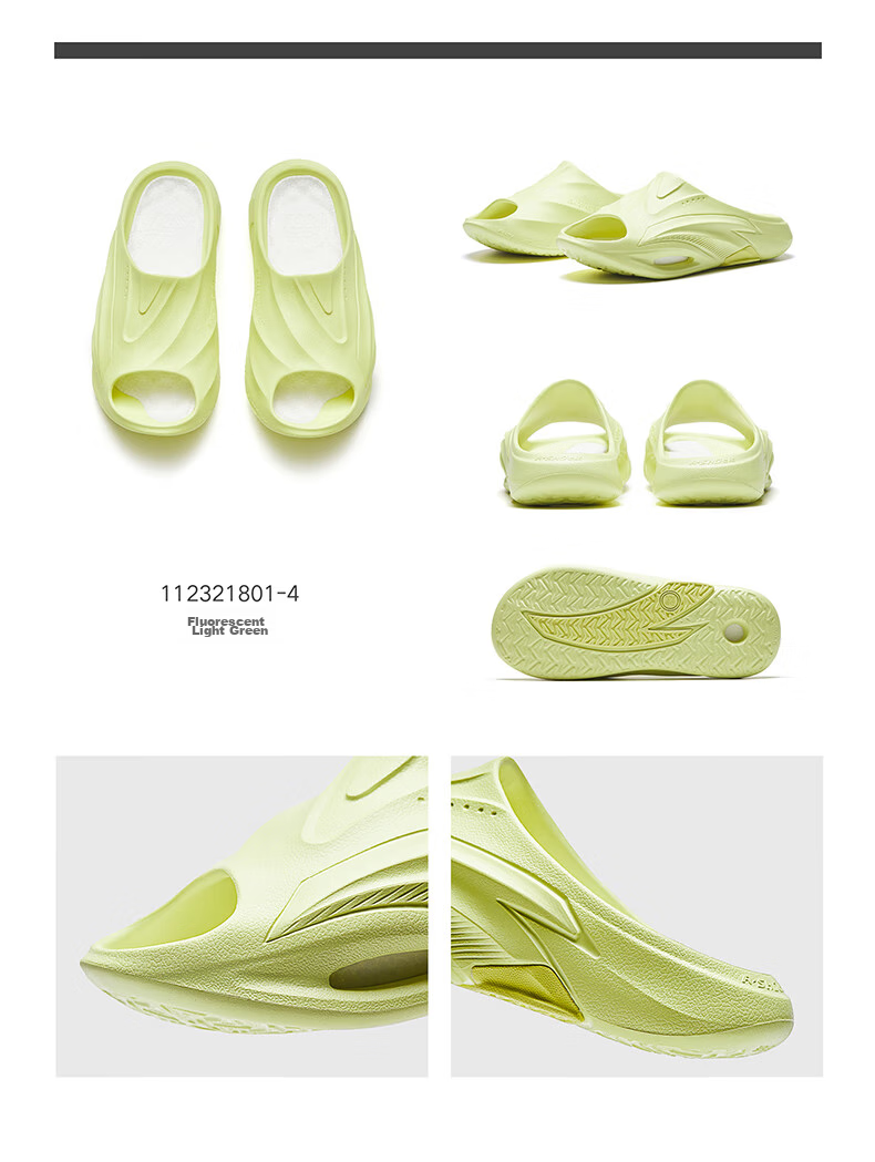 Anta Nitrogen Bubble Slippers Beach Sandals Men's Indoor Lightweight Soft Sole Outdoor Casual Basketball Slides 48