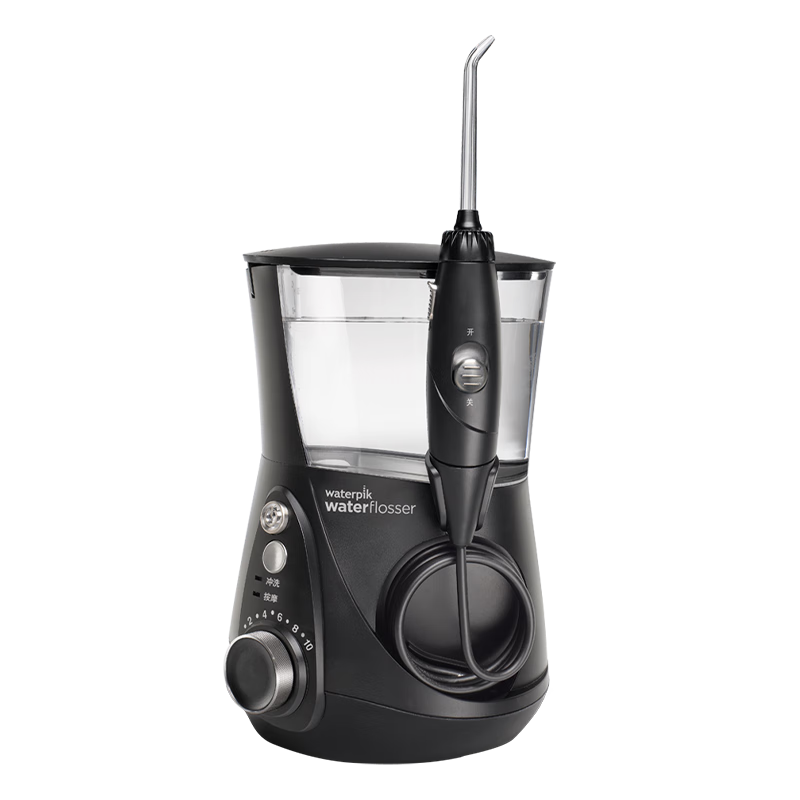 WaterPik [Medical-Grade Multi-Situation] Oral Irrigator Bottle Holder GT3 Jazz Black, Family-Use Water Flosser Dental Rinse Device for Preventing Tartar, Birthday Gift