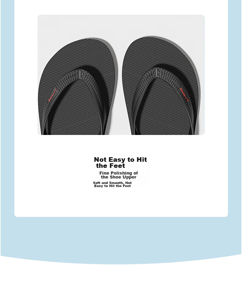Li-Ning Slippers, Sports Sandals, Flip-Flops for Men And Women, Summer Style, Outdoor Wear, Odor-Resistant, Non-Slip, Durable, Suitable for Beach Activities 8
