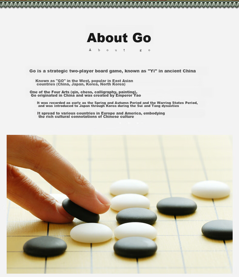 Chenggong Magnetic Go And Gomoku Portable Folding Board, 19x19 Dual-Use Camping 6411 Go Set, Father's Day Gift 2