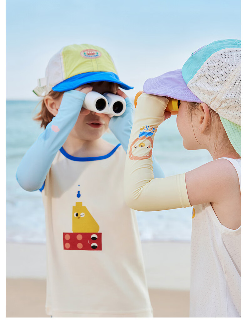 Betis Kids Ice Silk Cooling Anti-Slip Sleeves UV Protection Moisture-Wicking Quick-Dry Summer Arm Sleeves for Boys and Girls 3