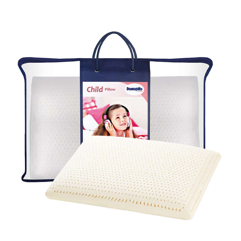 Dunlopillo Children's Latex Pillow, Imported from The Netherlands, Talalay Natural Latex Pillow with Physical Foam Technology