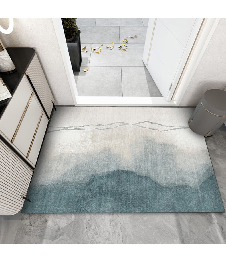 JANMEIJIA Entrance Door Mat, Indoor Doormat, Non-Slip, Dirt-Resistant, Cuttable PVC Outdoor Carpet for Doorway 8