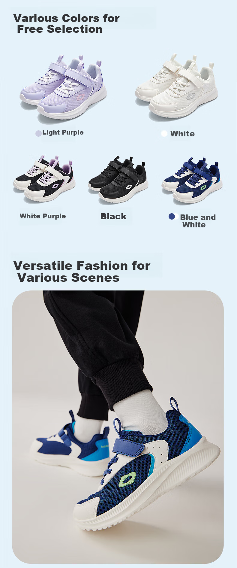 BALABALA Children's Shoes, Kids' Sneakers for Boys And Girls, Running Shoes, Breathable Mesh Shoes, Spring And Autumn Footwear, Airy 7