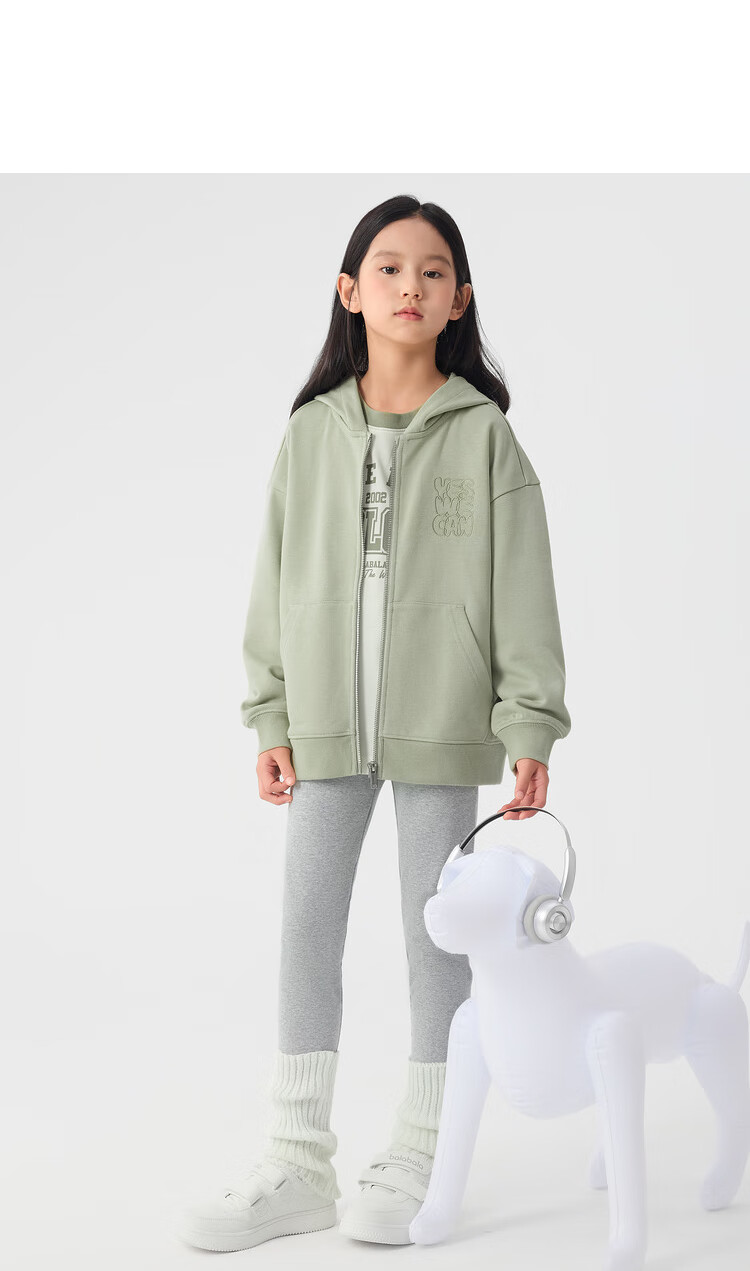 BALABALA Girls' Long Pants, Spring Children's Leggings, Versatile Printed Trousers, Thin Style, Trendy, 209125123003 17