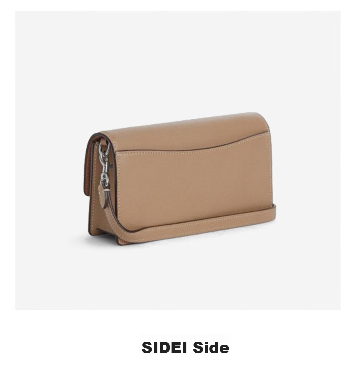 COACH [Brand Direct Supply], Women's ELIZA Small Shoulder Crossbody Envelope Bag, Light Brown CP045, Gift 6
