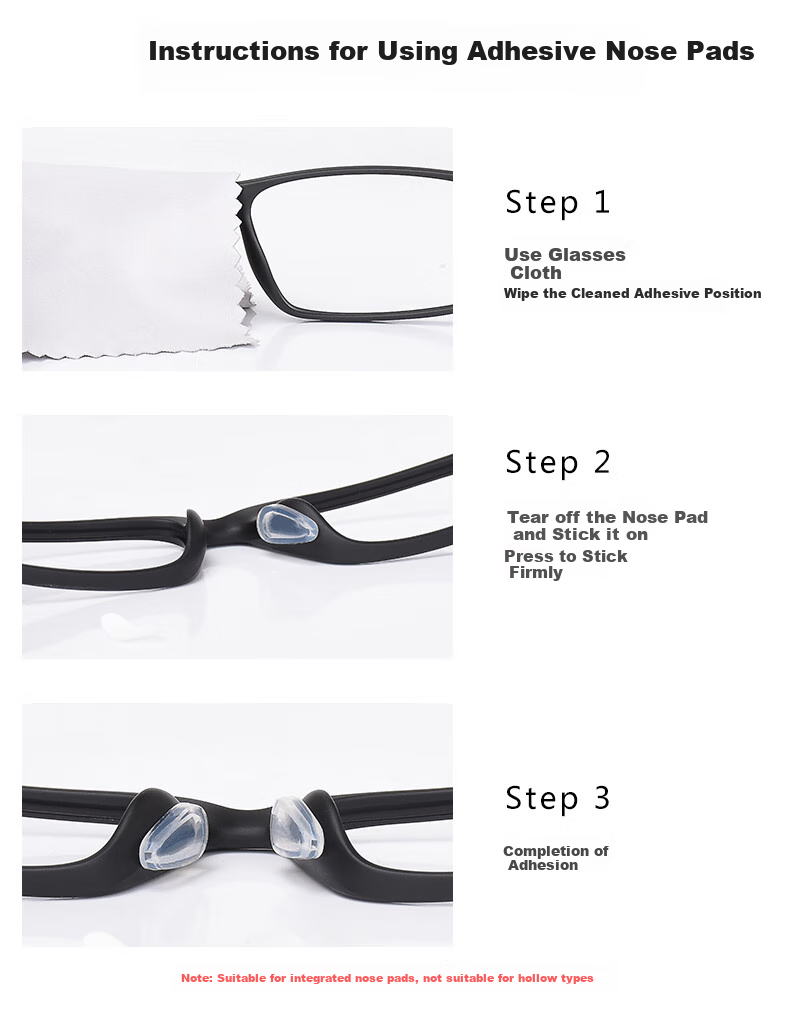 SooGree Eyeglass Nose Pads, Air Cushion Bag, Rubber-Coated Metal Core, Comfortable Non-Slip Accessories, Repair Tool Kit GP005 27