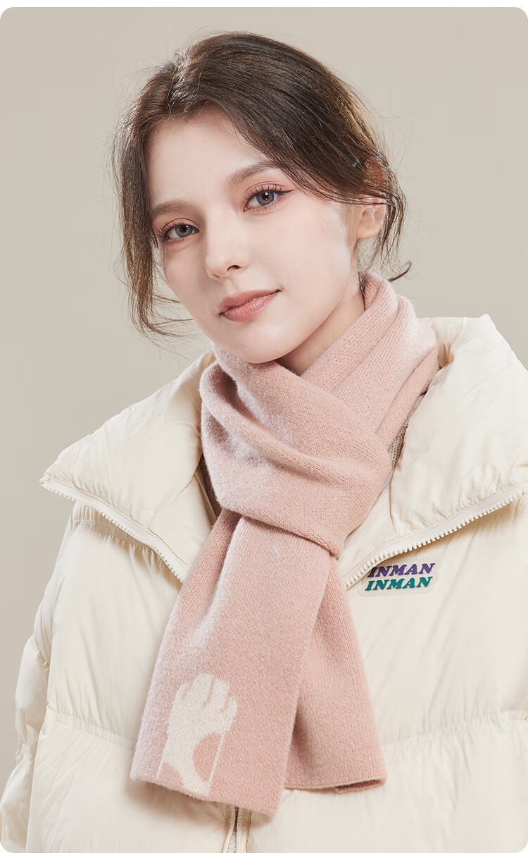 JIUMU Pure Wool Scarf for Women, Autumn And Winter Ladies' Warm Neck Warmer, Gift for Women on Mid-Autumn Festival And Birthday, Gift Box Packaging 19