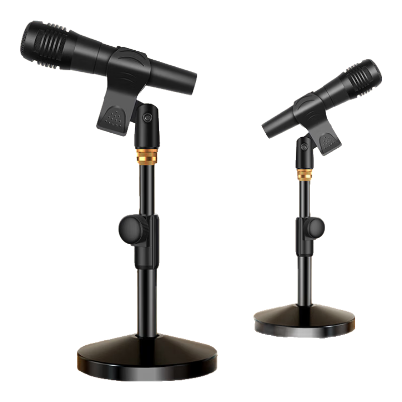NINTAUS HY-DS13S Microphone Stand, Desktop Live Streaming Karaoke Recording Equipment, Host Live Streaming Mic, Condenser Shockproof Stand, Wired Metal Bracket, Round Plate Stand with Copper Head Connector