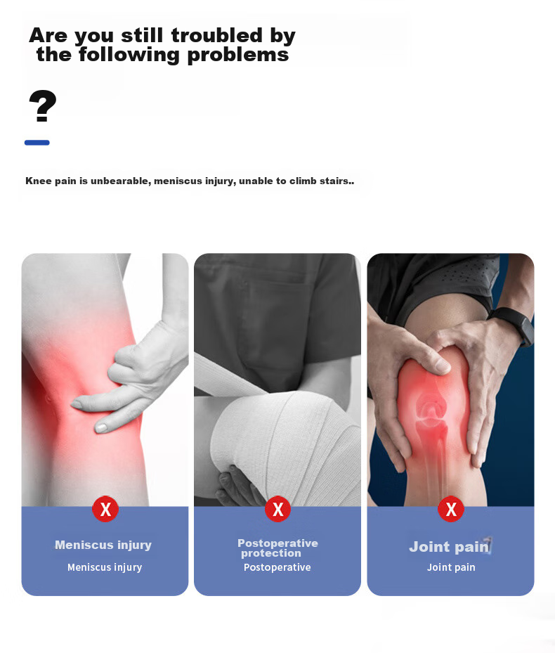 NAILEKESI N Professional Knee Brace for Meniscus Injury, Knee Joint Fixation Support, Sports Running Knee Protector for Women And Men, Knee Guard, Size M, Single Piece 1