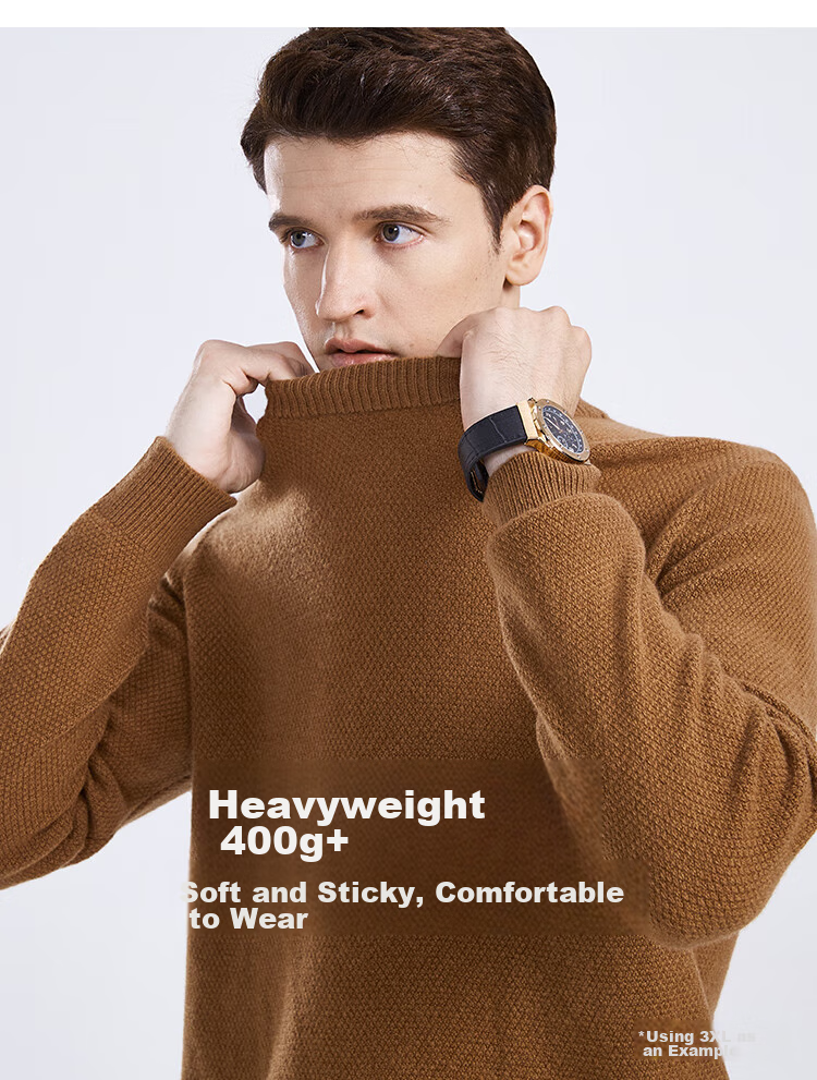 FIRS Wool Sweater, 100% Merino Wool, Heavyweight Thickened, Autumn And Winter Warmth, Soft And Comfortable, Non-Irritating, Anti-Pilling Sweater for Me 6