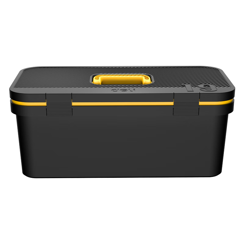 Deli Home Tool Box, Stylish Plastic Storage Container, Multifunctional Repair Hardware Organizer, 19 Inches, DL432819