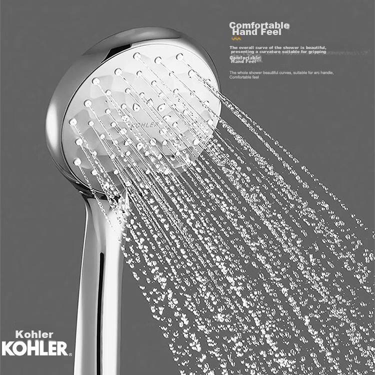 KOHLER Chenyu [Three Functions] Streamlined Handheld Shower Head with Single Spray R72421T-CP Silver 10