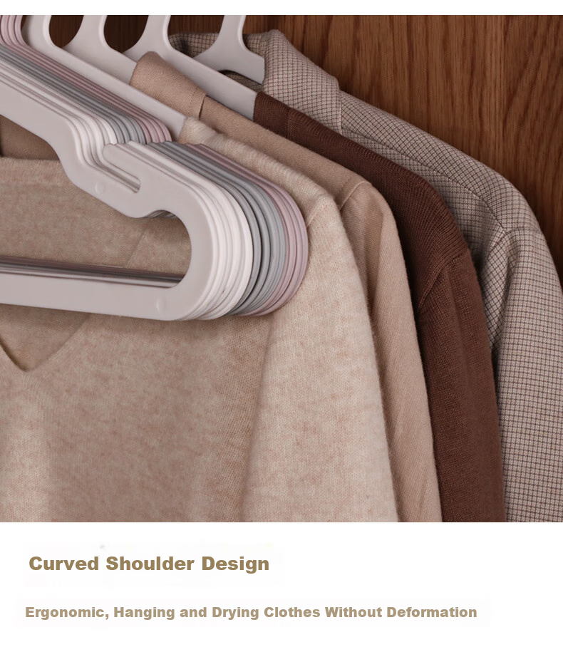 Fanyejia Luxury Hangers with Clips, 5 Pack, Home Use, Non-Slip, Anti-Friction, Shoulder-Angle Protection, Wardrobe Hangers, Clothes And Pants Drying Rack 3