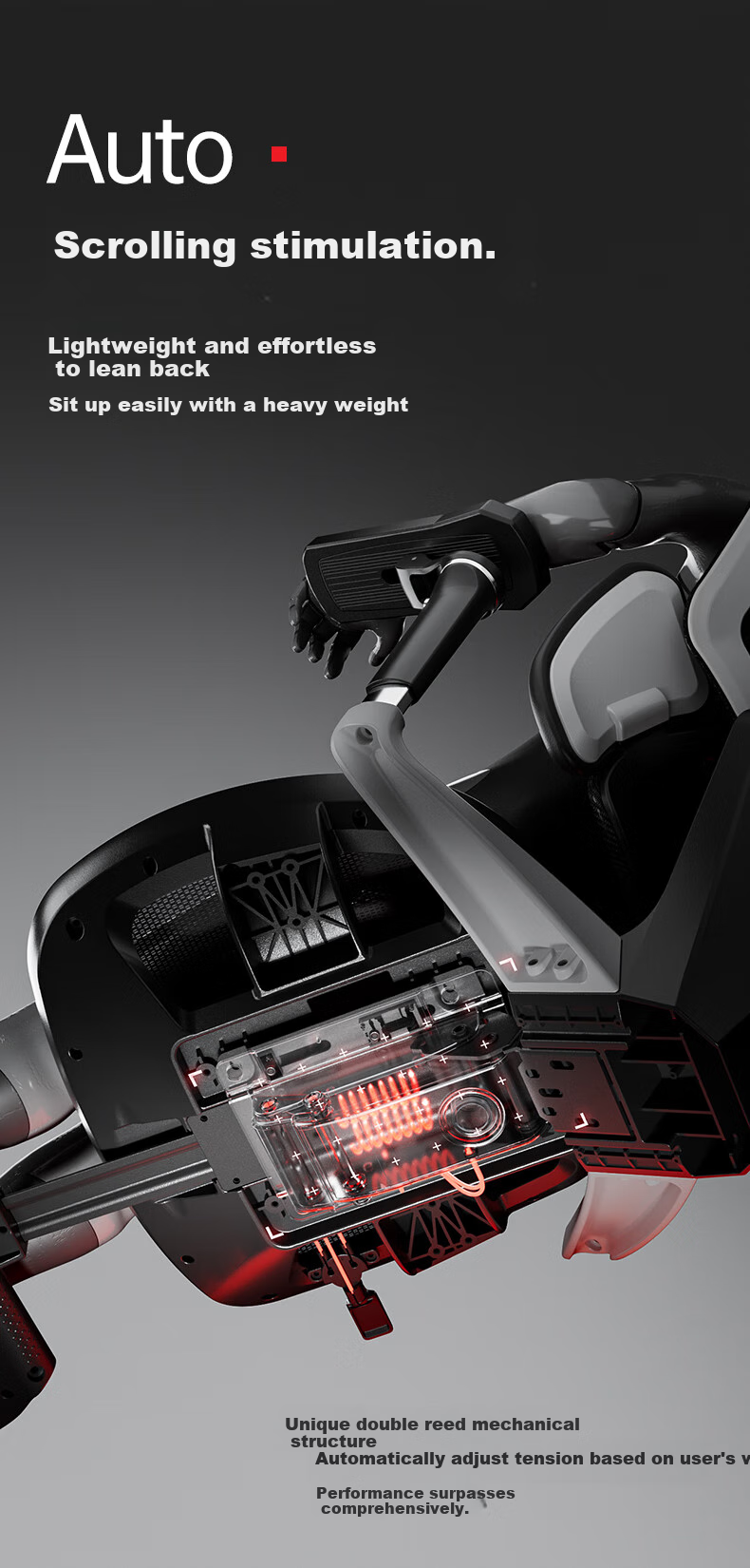 AutoFull G7 Gaming Chair, Ergonomic Chair, Computer Chair, Office Chair, Biomechanical Seat, Gaming Chair, Breathable Mesh Chair 11