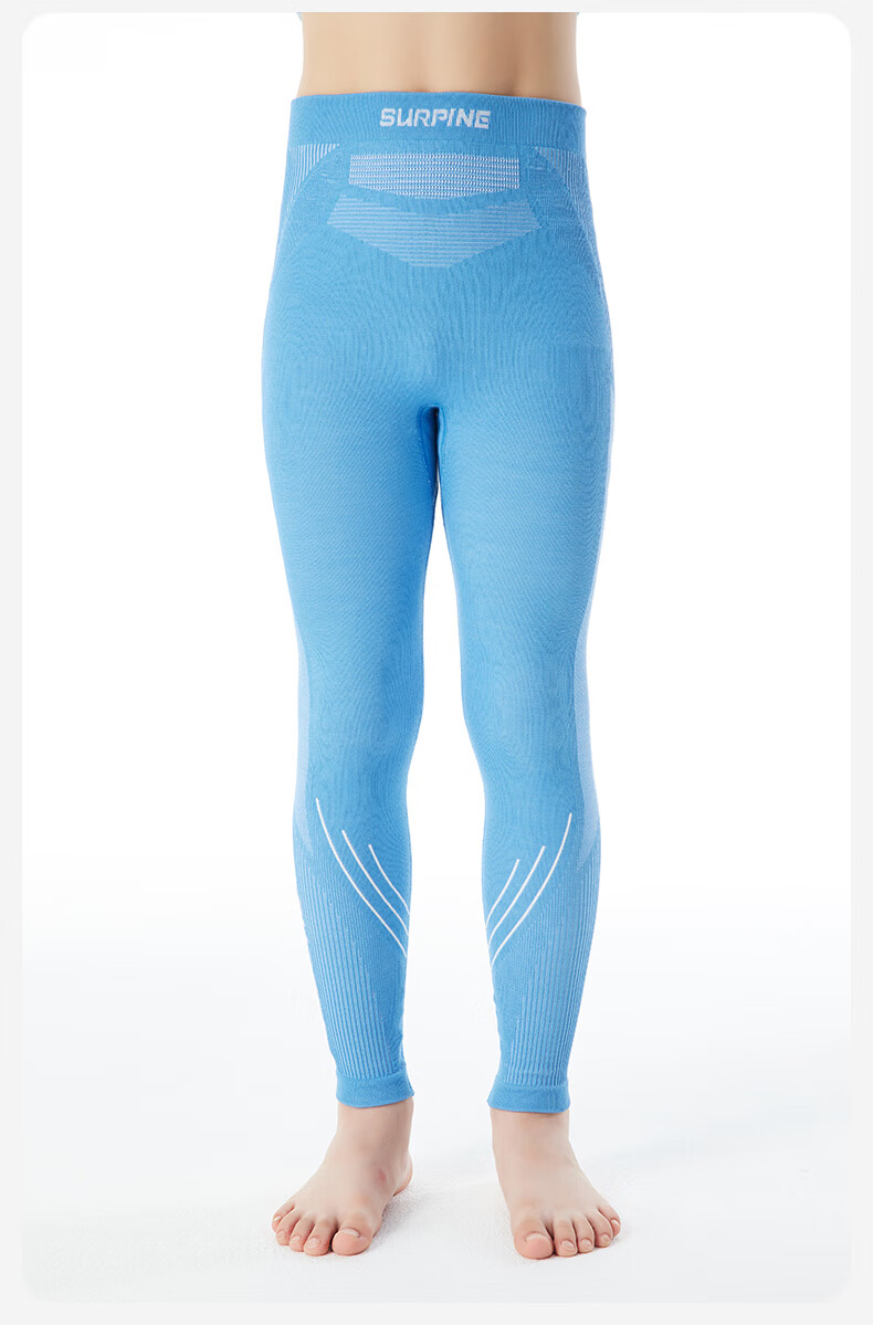 SURPINE Children's Merino Wool Ski Quick-Dry Shirt, Moisture-Wicking Antibacterial Underwear 18