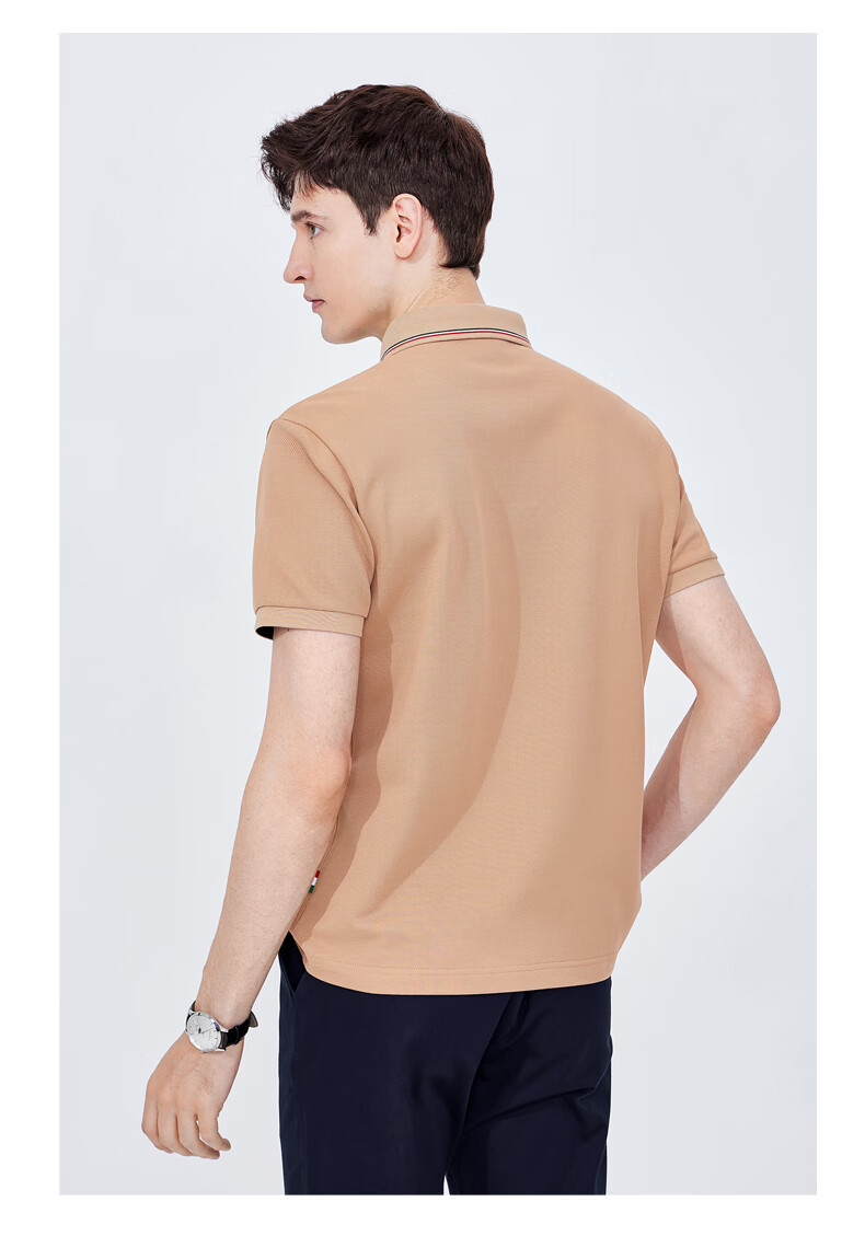 Navigare Men's Sweat-Free Short-Sleeve Commuter Casual Polo Shirt with Collar, 1325524566 22