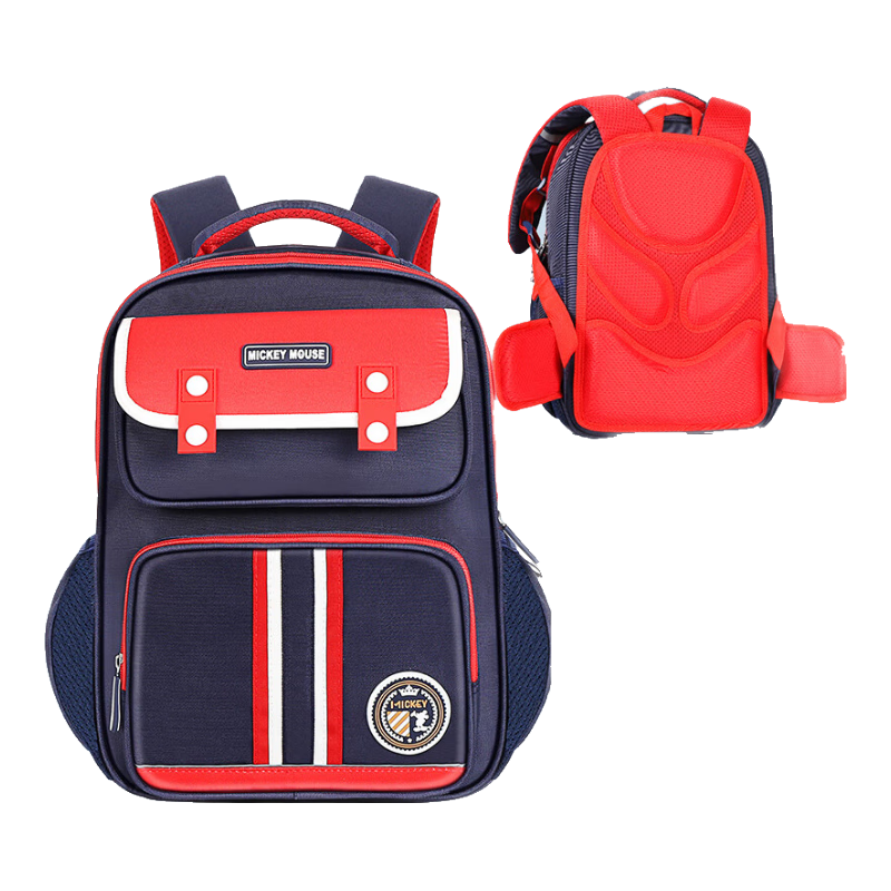 Disney Children's Backpack for Boys, Elementary School Students Grades 1-6, Boys And Girls Spine Protection Lightweight Double Shoulder Bag Sm12011