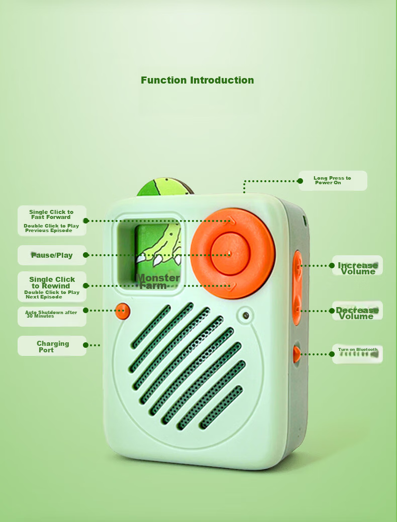 Chishushenshou 41°C Lecture Program Card, Portable Audio Player Card, Children's Literature, Extracurricular Stories for Primary And Secondary School Students 14