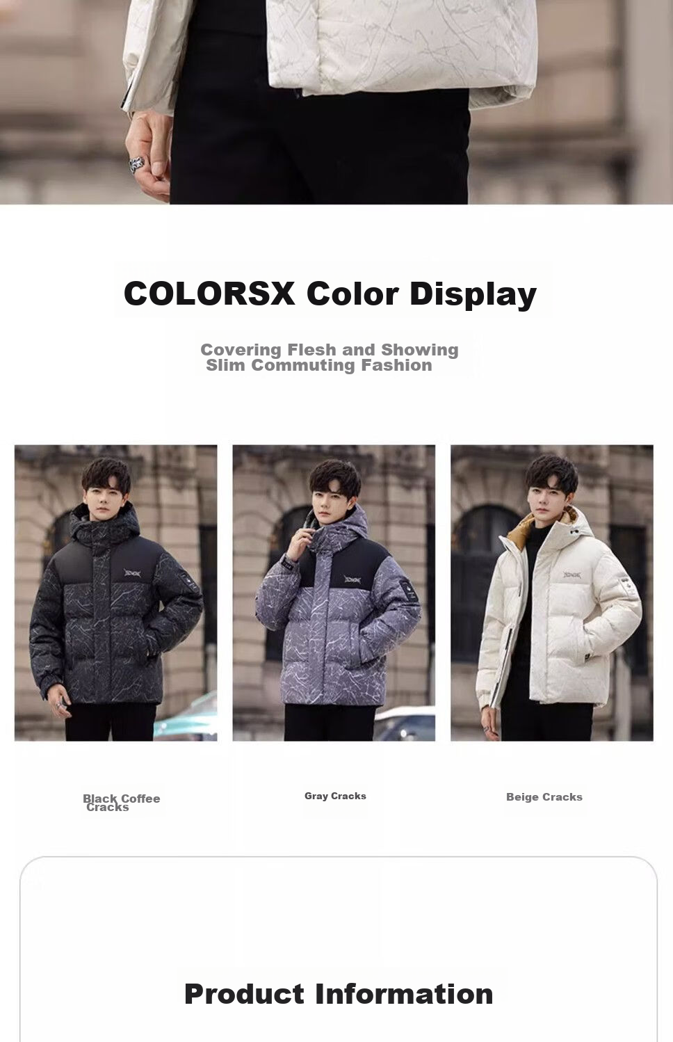 YAYA Wang Yibo Same Style down Jacket, Men's Short Hooded Coat, 2025 Winter New Year Patchwork Color-Block Duck Down Outerwear 9