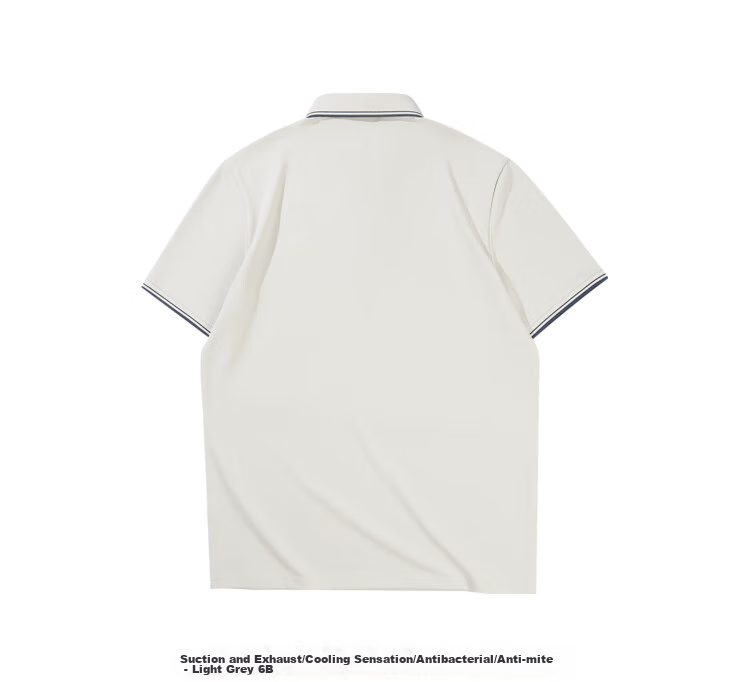HLA Short-Sleeve Polo Shirt for Men, Zhonghua Dragon Series, Turn-Down Collar, Plus Size, Cool-Feeling Short Sleeves for Me 22