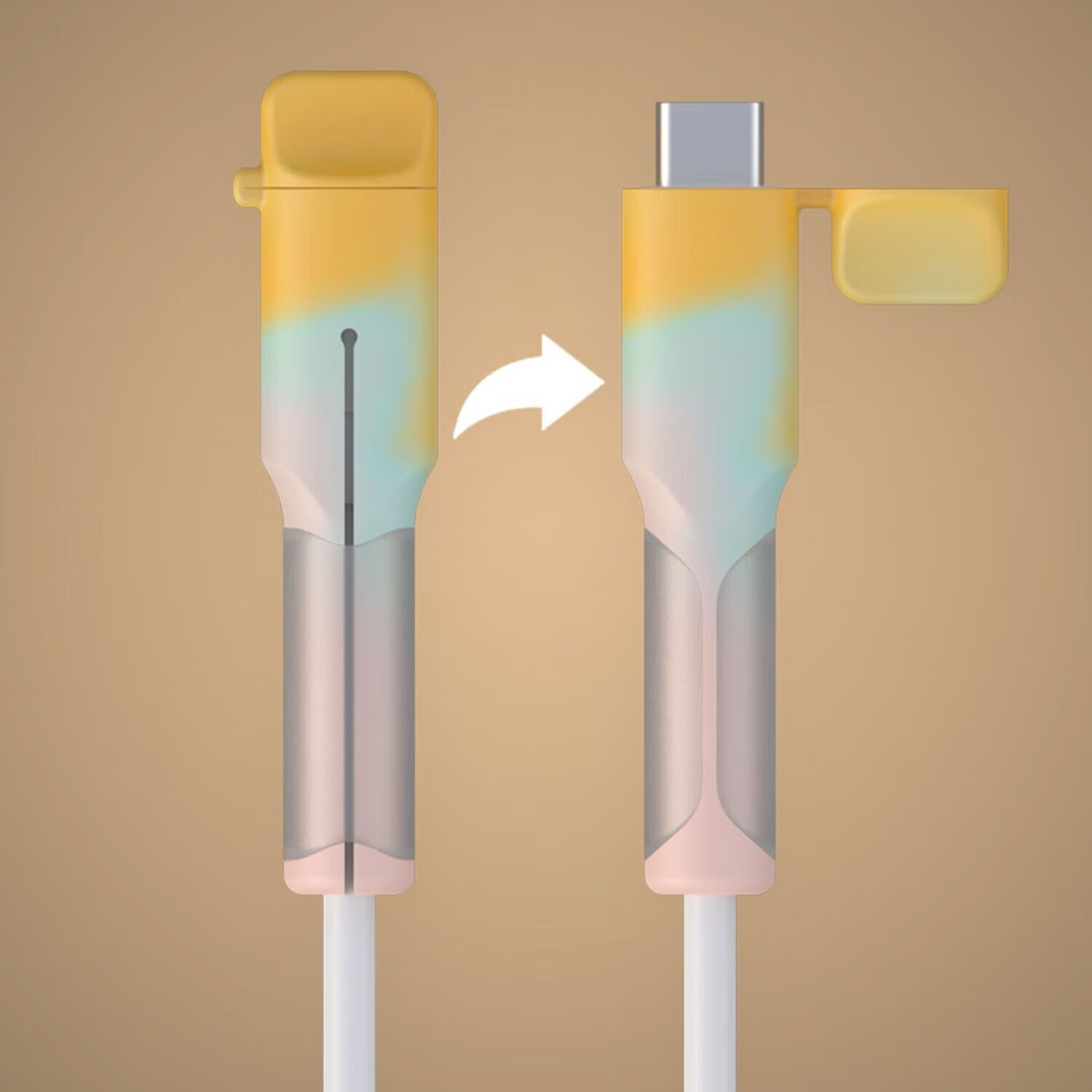Защита для кабеля Apple Dipuer, силиконовая, предотвращает поломку провода, органайзер для кабеля, зажим-коннектор, специально разработан для Apple 18W/20W, разноцветная