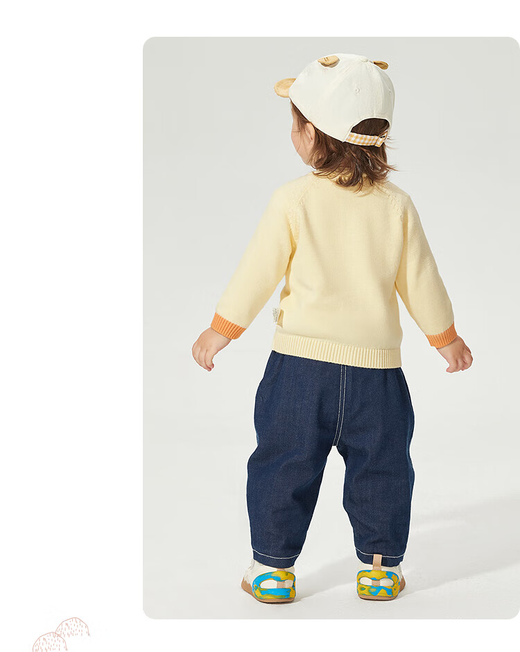 Balabala Kids Sweater Knitwear 2025 New Spring Boys Cardigan Cute [Mall Same Style] 200125103101 7