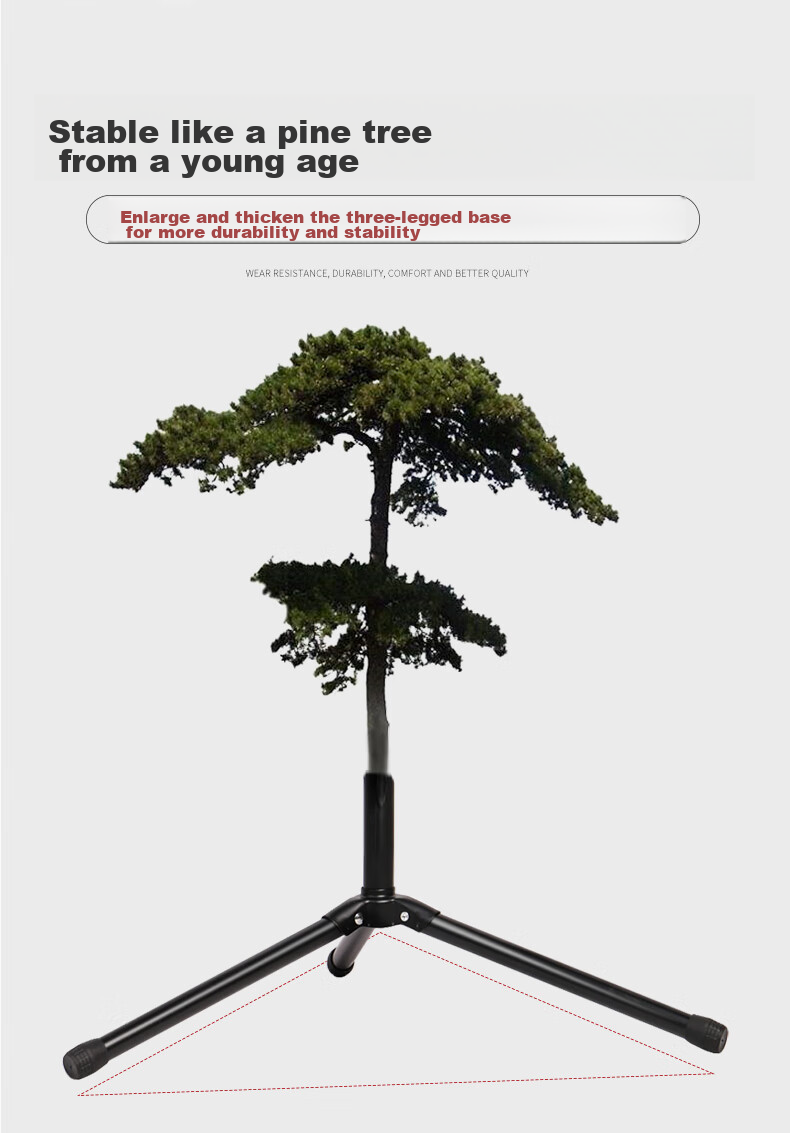 Minsine Guitar Stand A Frame Floor Stand for Lute, Ukulele, Electric Guitar And Bass Universal Support Stand 8