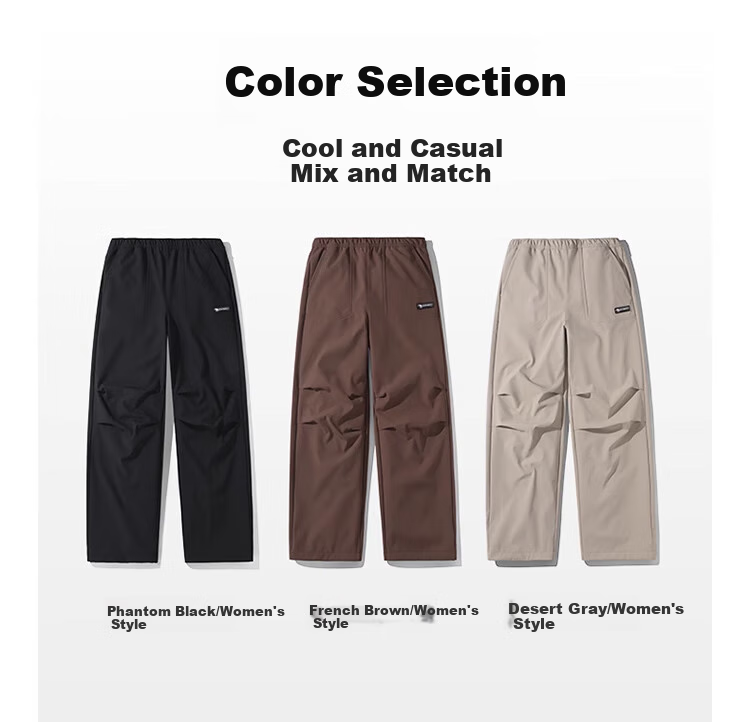 CAMEL [Wang Junkai's Choice] Men's Outdoor Ski Pants, Fleece-Lined for Cold Protection And Warmth, Water-Repellent, Loose-Fitting Cargo Pants for Women 1776 16