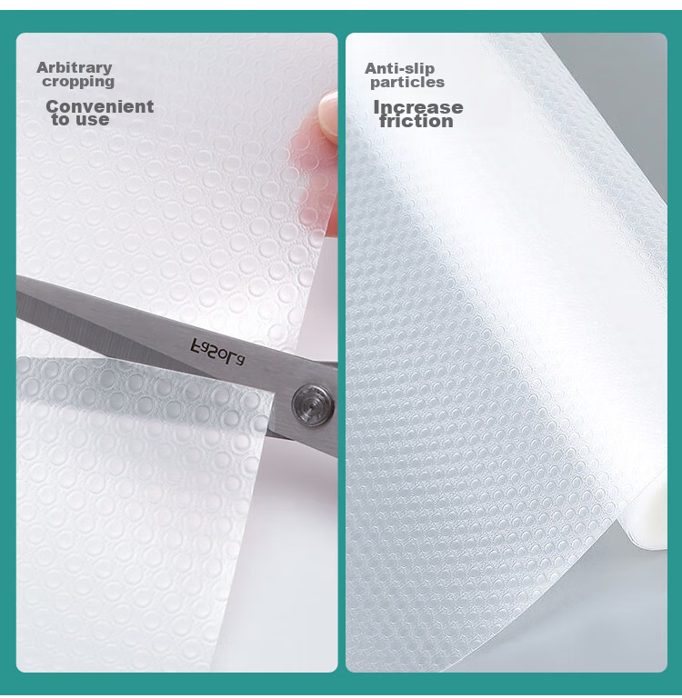 Quatrefoil Antibacterial Drawer Liner, Waterproof And Oil-Proof Cabinet Paper, Moisture-Proof Paper for Wardrobes And Cabinets, Transparent White, 60*500cm 7