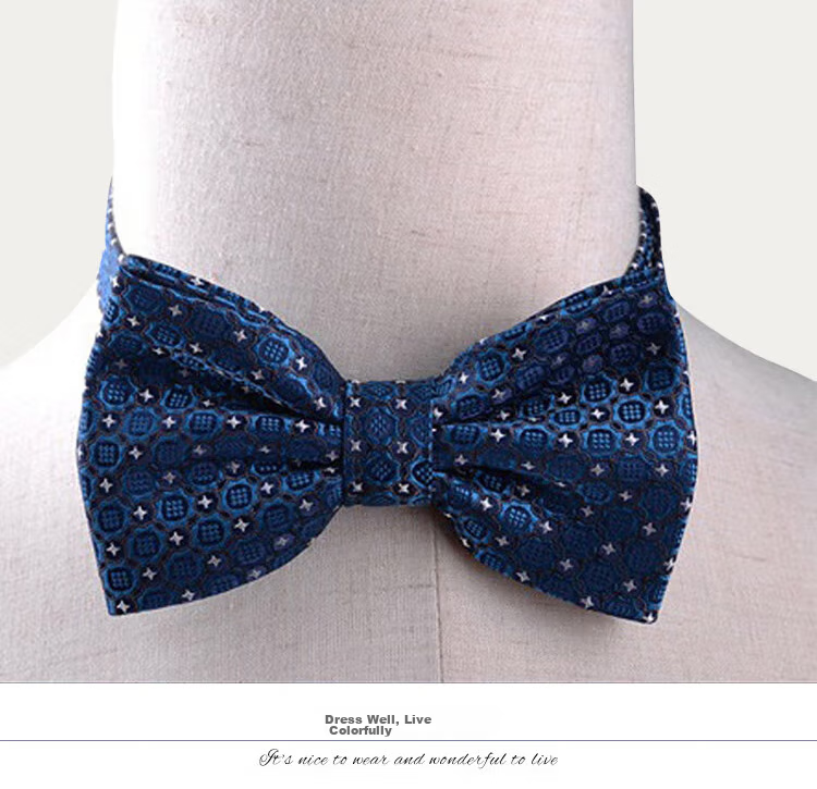 GLO-STORY Men's Bow Tie, Wedding Groom Groomsman Banquet Party Formal Wear Business Gentleman Double-Layer Bow Tie MLD824069 13